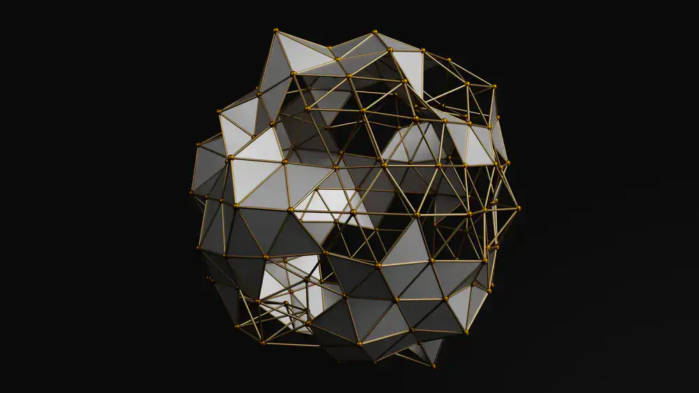 High-fidelity 3D character model in wireframe and fully rendered split view
